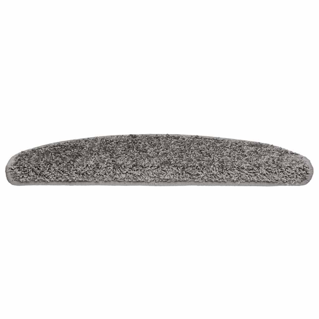 Tappetini per scale Vidaxx 20 pz 65x21x4 cm grigio semicircolare grande