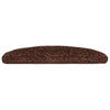 Tappetini per scale VidaXL 20 pz 65x21x4 cm marrone semicircolare grande