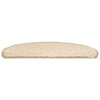 Tappetini per scale Vidaxx 20 pz 65x21x4 cm crema semicircolare grande