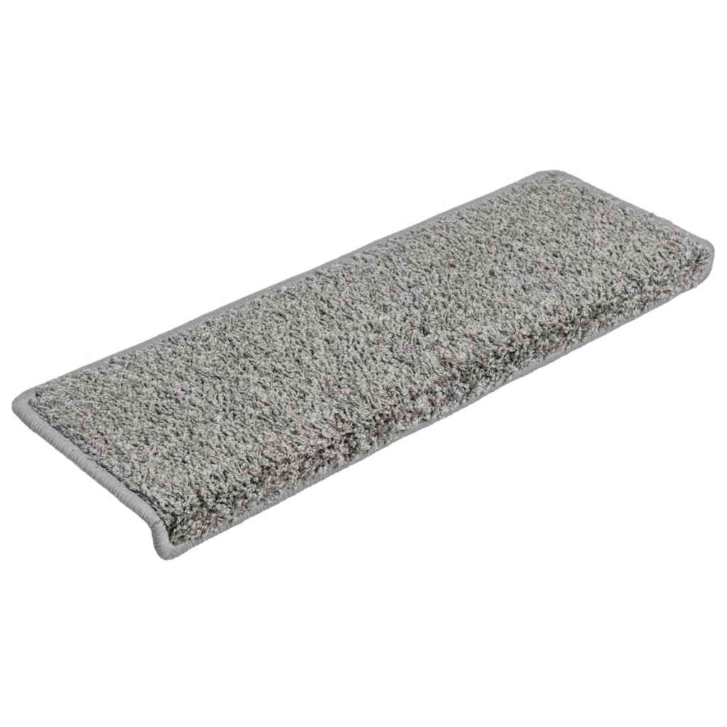 Tappetini Vidaxx 20 pezzi 65x21x4 cm bordo rettangolare grigio