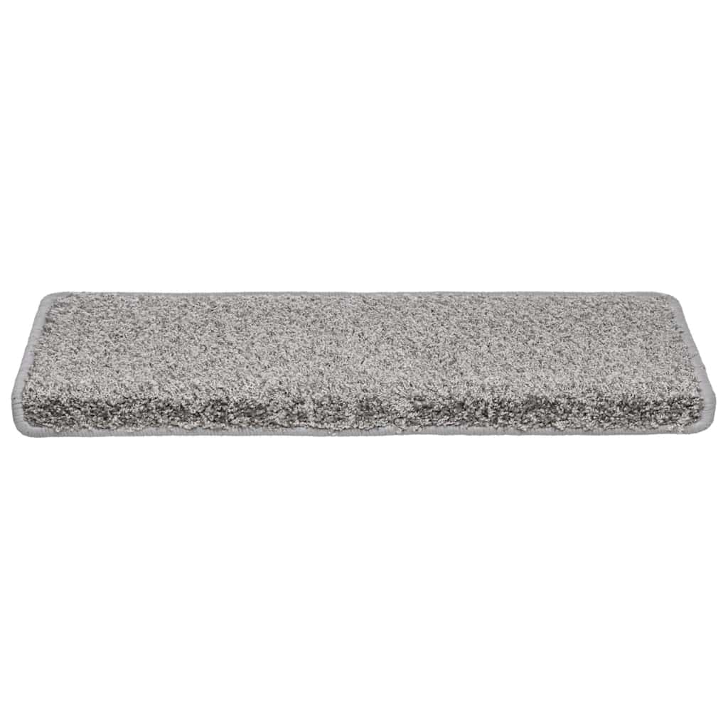 Tappetini Vidaxx 20 pezzi 65x21x4 cm bordo rettangolare grigio