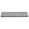 Vidaxx alfombrillas para escaleras 20 piezas 65x21x4 cm borde rectangular gris