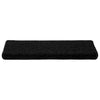 Vidaxx alfombrillas para escaleras 20uds 65x21x4 cm borde rectangular negro