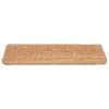 VidaXL alfombrillas para escaleras 20uds 65x21x4 cm borde rectangular beige