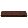 Vidaxl trapmatten 20 st 65x21x4 cm bruin rechthoekige rand