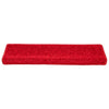 Vidaxx alfombrillas para escaleras 20uds 65x21x4 cm borde rectangular rojo