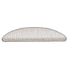 VidaXL Tappetini per scale autoadesivi aspetto sisal 30 pezzi 56x17x3 cm platino