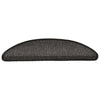 VidaXL Tappetini per scale autoadesivi aspetto sisal 30 pz 56x17x3 cm antracite