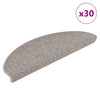 Vidaxx Tappetini per scale autoadesivi aspetto sisal 30 pezzi 65x21x4 cm color argento