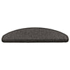 VidaXL Tappetini per scale autoadesivi aspetto sisal 30 pz 65x21x4 cm antracite