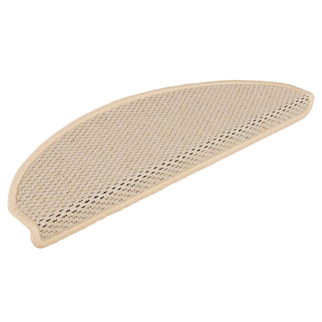 Vidaxl trapmatten zelfklevend sisal-look 30 st 65x21x4 cm berber