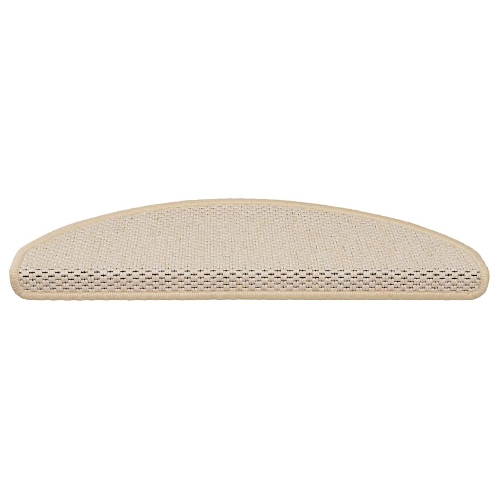 Vidaxx Tappetini per scale autoadesivi aspetto sisal 30 pz 65x21x4 cm berbero