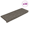 VidaXL Tappetini per scale autoadesivi aspetto sisal 30 pezzi 65x21x4 cm grigio beige