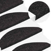 VidaXL Tappetini per scale autoadesivi 30 pz 65x22,5x3,5 cm antracite