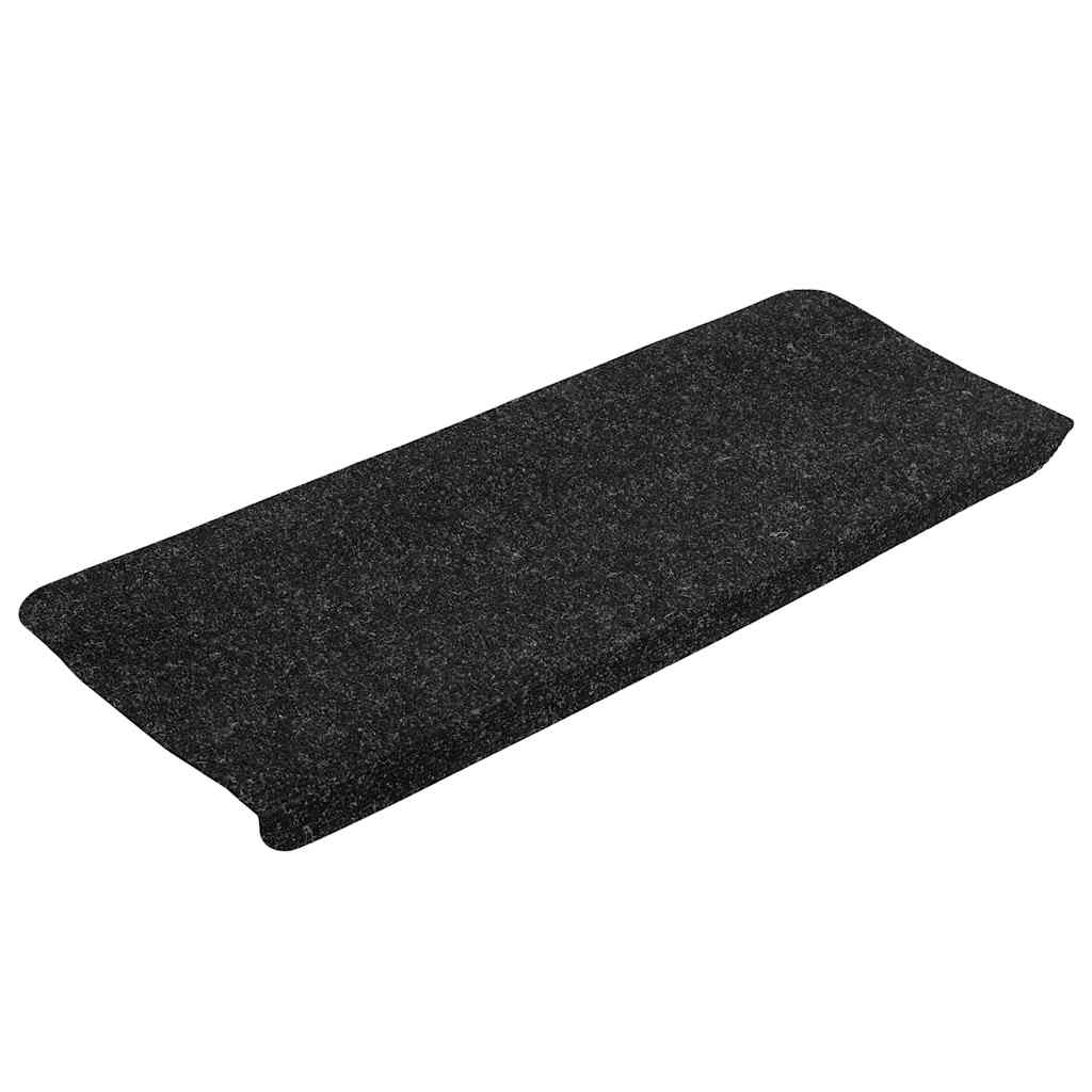 VidaXL Tappetini per scale autoadesivi 30 pz 65x24,5x3,5 cm antracite