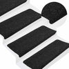 VidaXL alfombrillas para escaleras autoadhesivas 30 uds 65x24,5x3,5 cm antracita