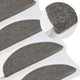 VidaXL tappetini per scale autoadesivi 30 pezzi 56x17x3 cm grigio