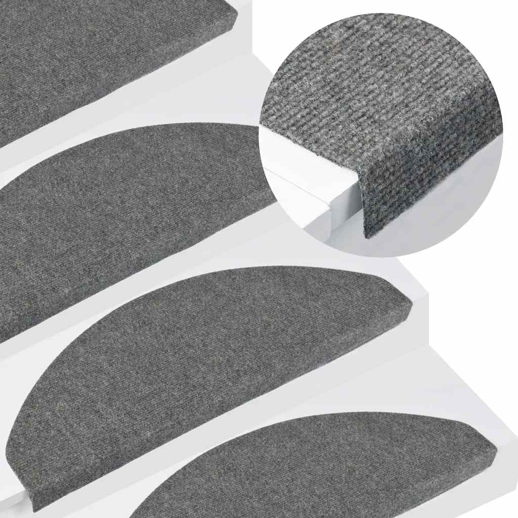 Vidaxl trapmatten zelfklevend 20 st 65x22,5x3,5 cm grijs