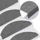 VidaXL Tappetini per scale autoadesivi 30 pezzi 65x22,5x3,5 cm grigio