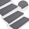 Vidaxl trapmatten zelfklevend 30 st 65x24,5x3,5 cm grijs