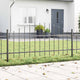 Vidaxl tuinhek 2 pcs grijs 170 x 140 cm gepoedercoat staal