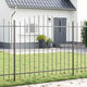 Vidaxl tuinhek 3 pcs grijs 170 x 165 cm gepoedercoat staal