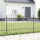 Vidaxl tuinhek 4 pcs grijs 170 x 140 cm gepoedercoat staal