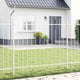 Vidaxl tuinhek 2 pcs wit 170 x 165 cm gepoedercoat staal