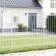 Vidaxl tuinhek 2 pcs wit 170 x 215 cm gepoedercoat staal