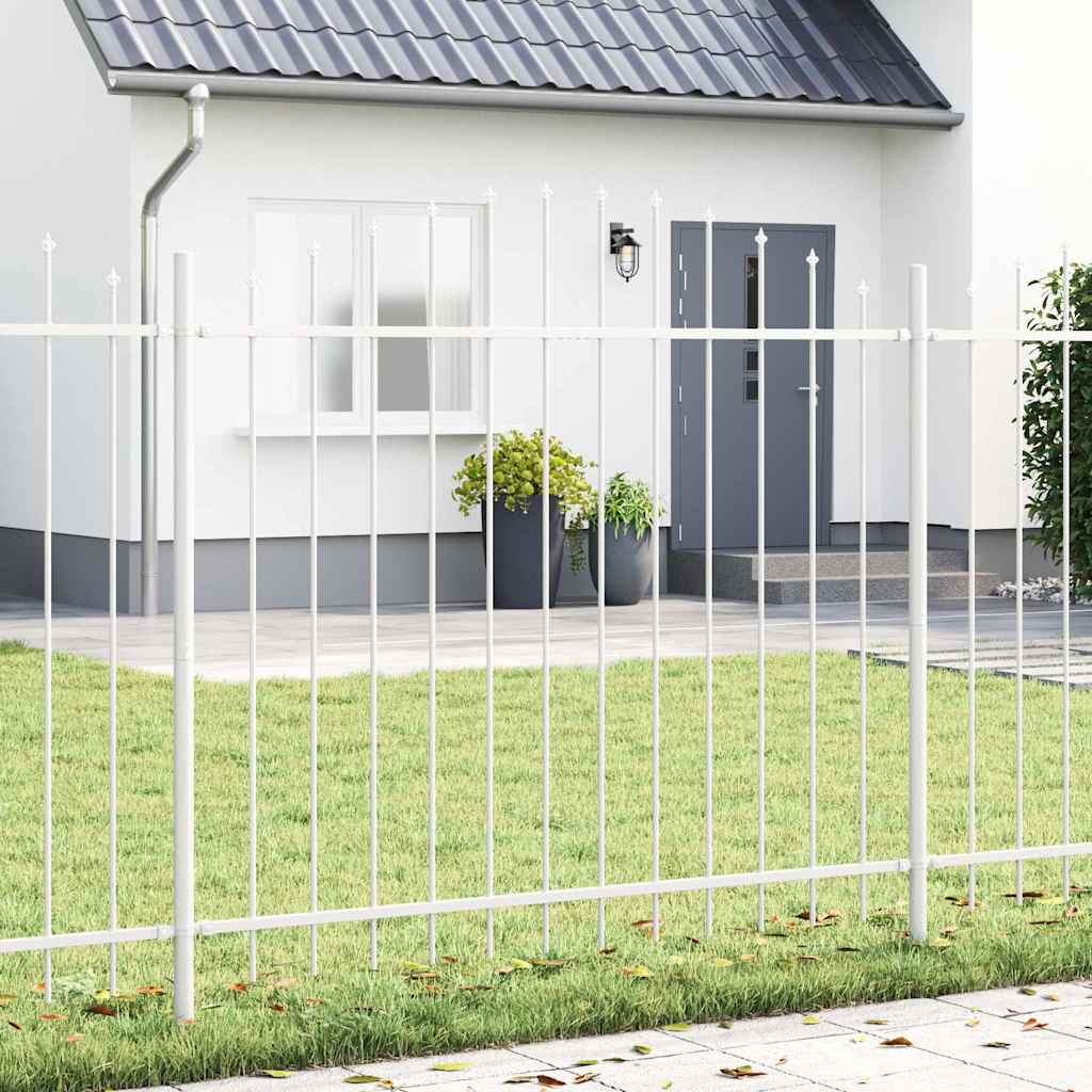 Vidaxl tuinhek 3 pcs wit 170 x 190 cm gepoedercoat staal
