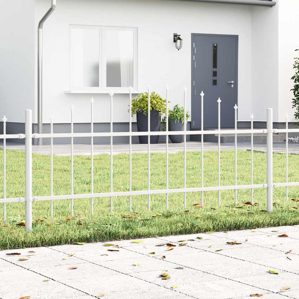 Vidaxl tuinhek 4 pcs wit 170 x 140 cm gepoedercoat staal