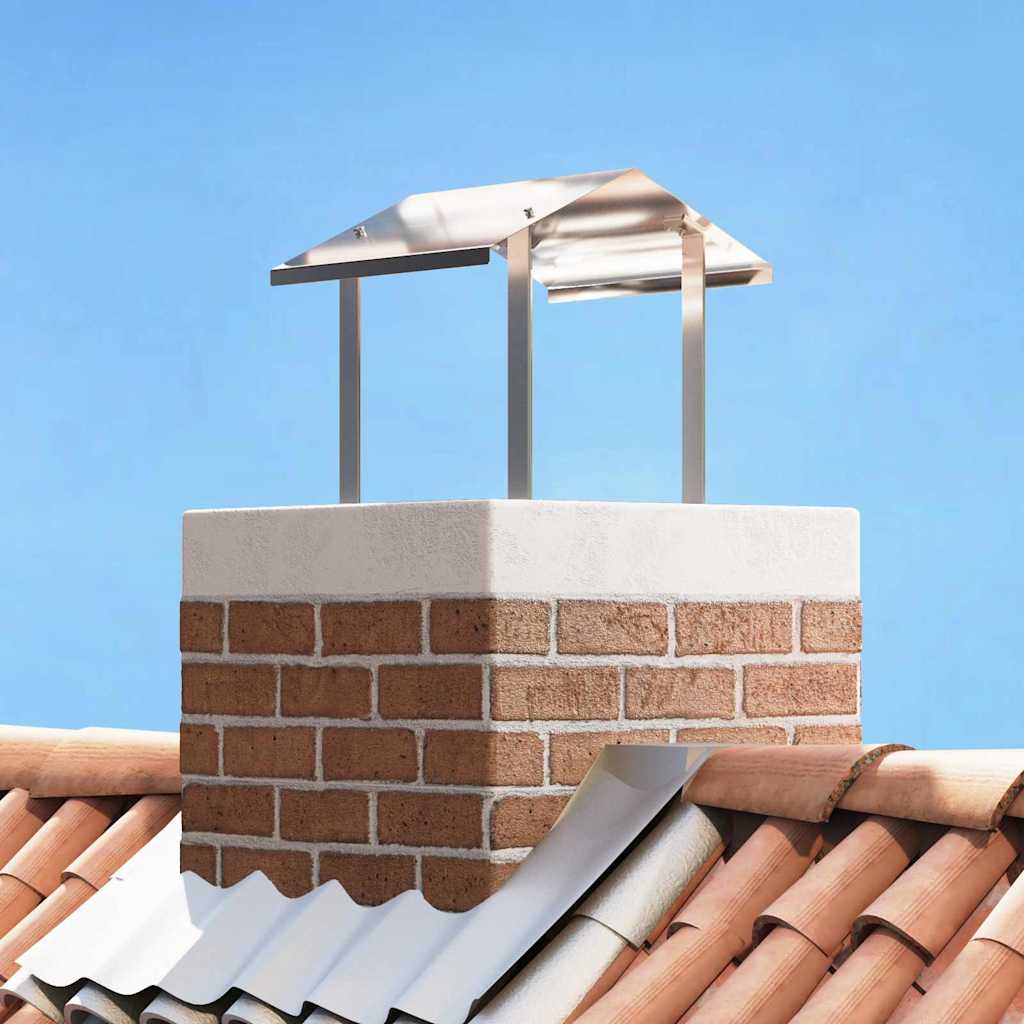 Vidaxx campana ahumada plateada 40 x 40 x 37,5 cm acero inoxidable