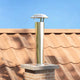 Vidaxl extensión de cabezal de chimenea plata 24 x 24 x 50 cm acero inoxidable
