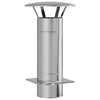 Vidaxl extensión de repisa plata 35 x 35 x 65 cm acero inoxidable