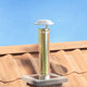 Vidaxx protección contra la lluvia para chimenea plata 20 x 20 x 18 cm