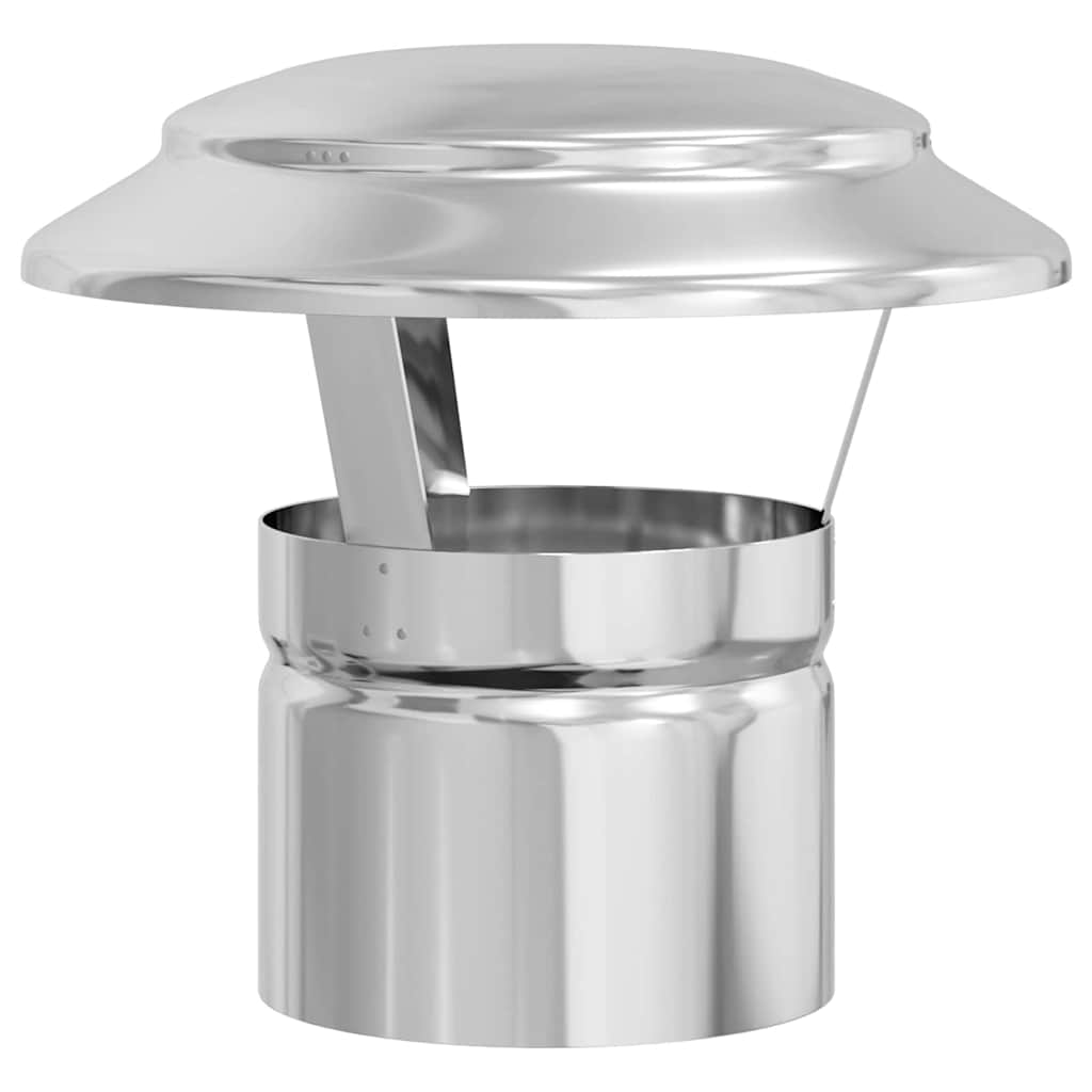 Vidaxx protección contra la lluvia para chimenea plata 20 x 20 x 18 cm