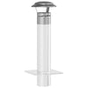 Vidaxx protección contra la lluvia para chimenea plata 20 x 20 x 18 cm