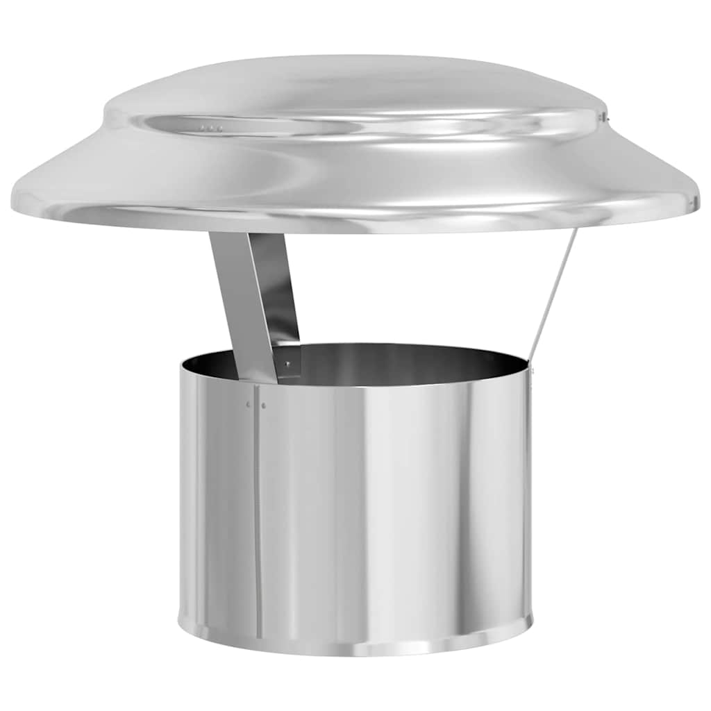 Vidaxx protección contra la lluvia para chimenea plateada 25 x 25 x 20 cm