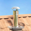 Vidaxx protección contra la lluvia para chimenea plateada 25 x 25 x 20 cm