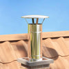 Vidaxx protección contra la lluvia para chimenea plateada 35 x 35 x 20 cm