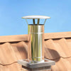 Vidaxx protección contra la lluvia para chimenea plateada 35 x 35 x 20 cm