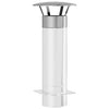 Vidaxl regenbescherming voor schoorsteen zilver 35 x 35 x 20 cm