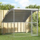 Vidaxl hondenhok met opslag zilver 2 x 2 x 2 m gegalvaniseerd staal