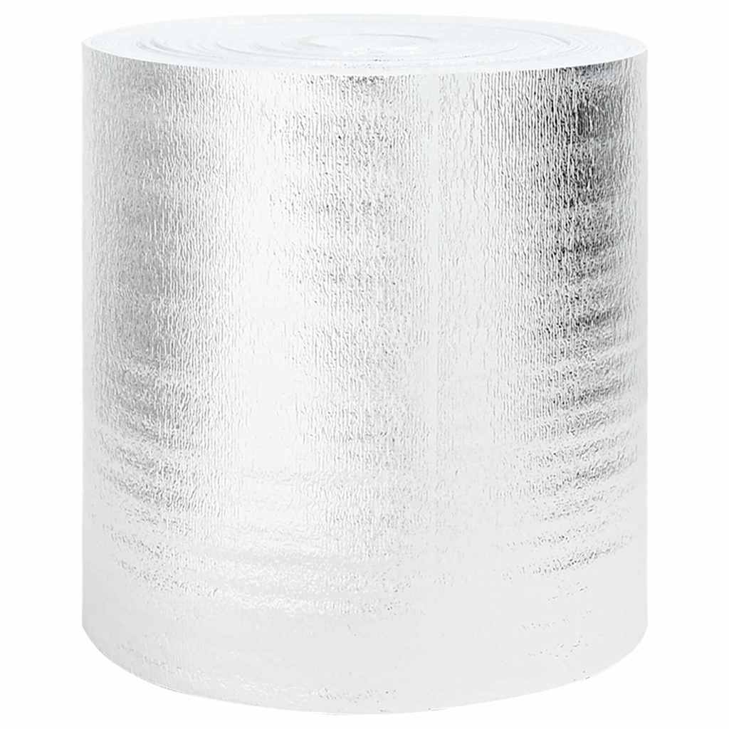 Vidaxl radiatorfolie zilver 15 x 0,5 m polyetheen