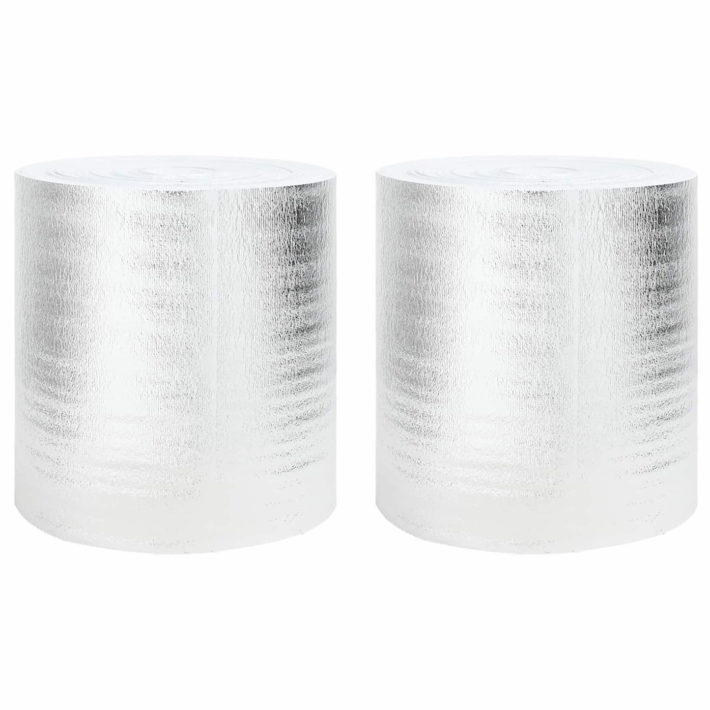 Vidaxl radiatorfolie 2 pcs zilver 25 x 0,5 m polyetheen