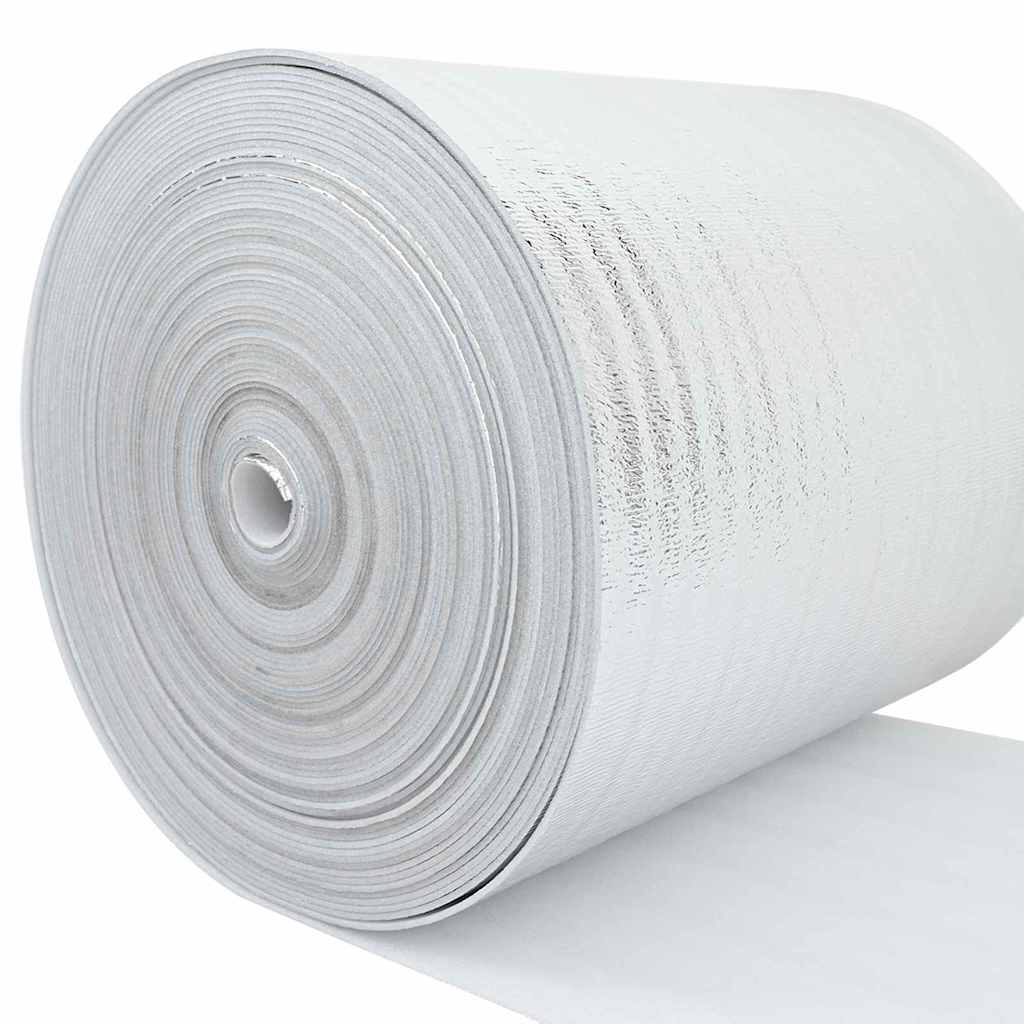 Vidaxl radiatorfolie zilver 50 x 1 m polyetheen