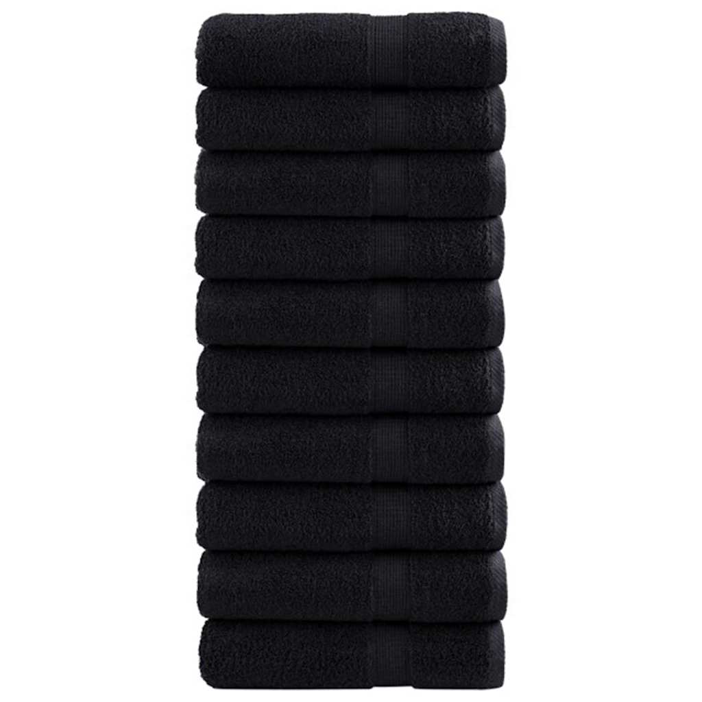 Vidaxl gastendoek solund 25 pcs zwart 100 x 150 cm 550 gsm