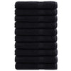 VidaXL asciugamano ospite solund 25 pz nero 80 x 200 cm 550 g/mq