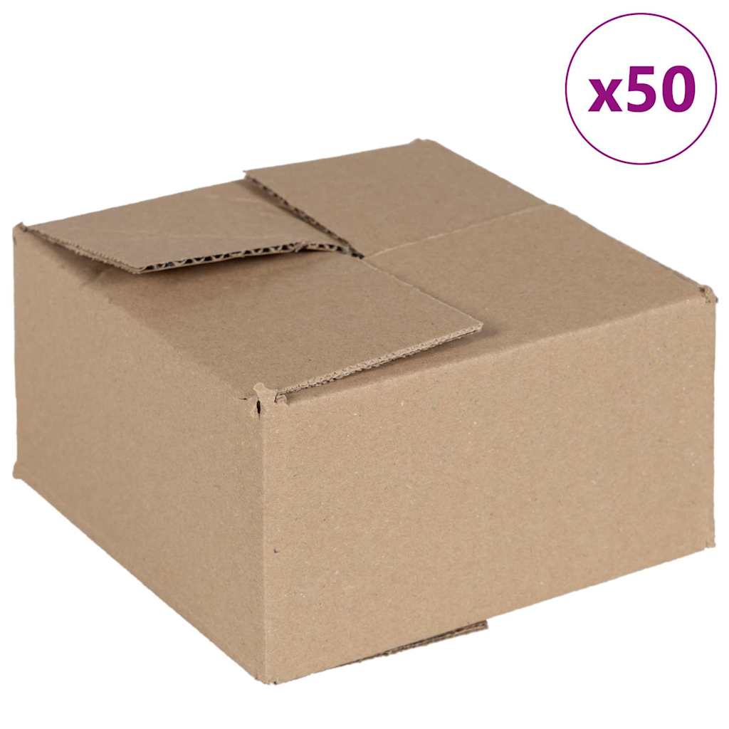 Vidaxl vouwdoos met opslag 50 pcs naturel 15 x 15 x 8 cm karton