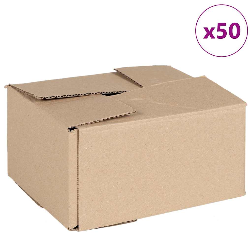 Vidaxl vouwdoos met opslag 50 pcs naturel 20 x 15 x 10 cm karton